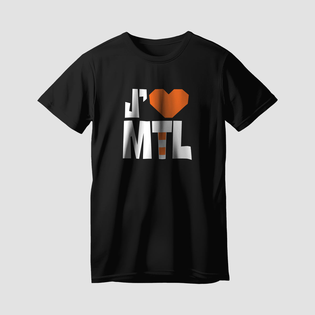 J'aime Montreal (I Love Montreal) Premium Black T-Shirt