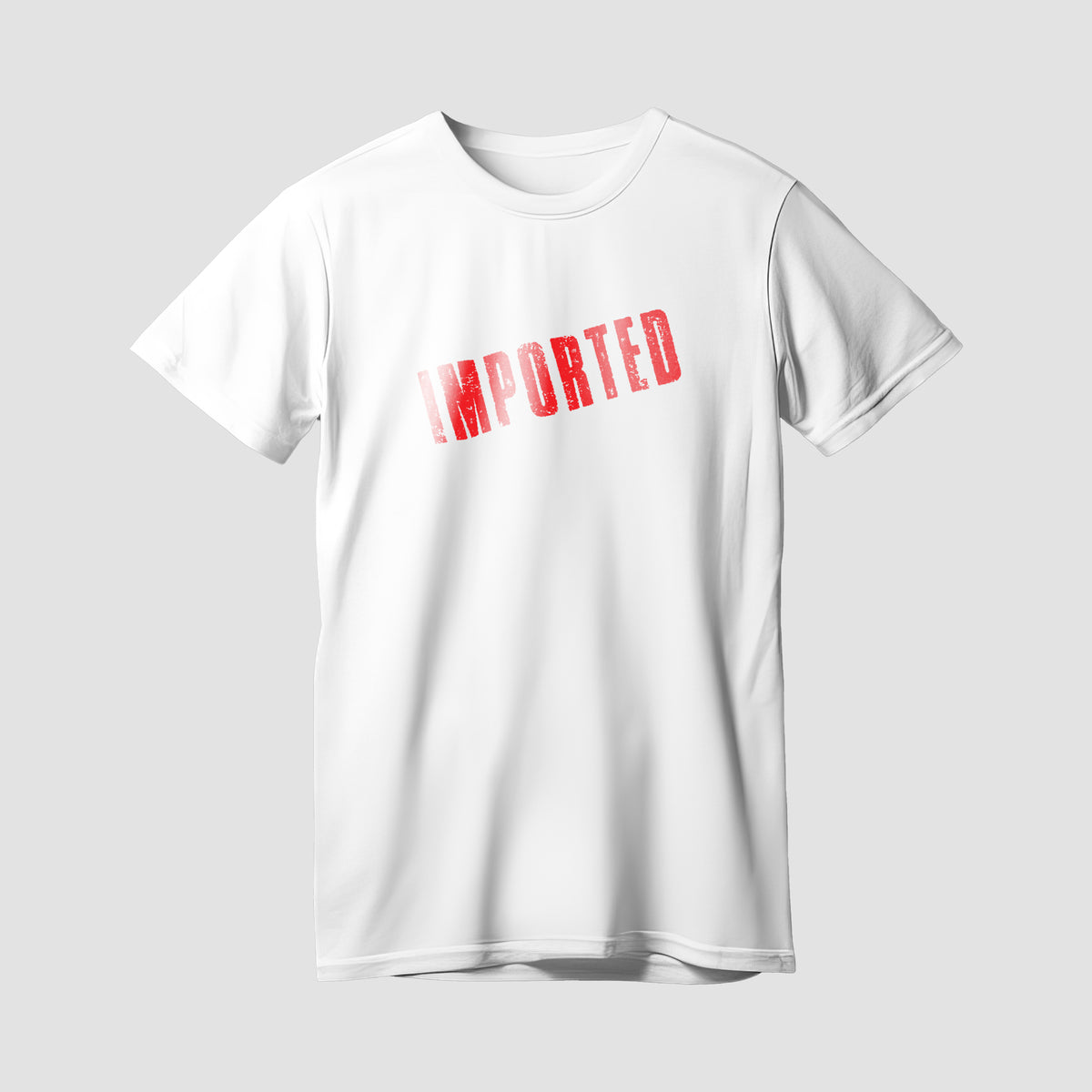 Imported Stamp White Premium T-Shirt