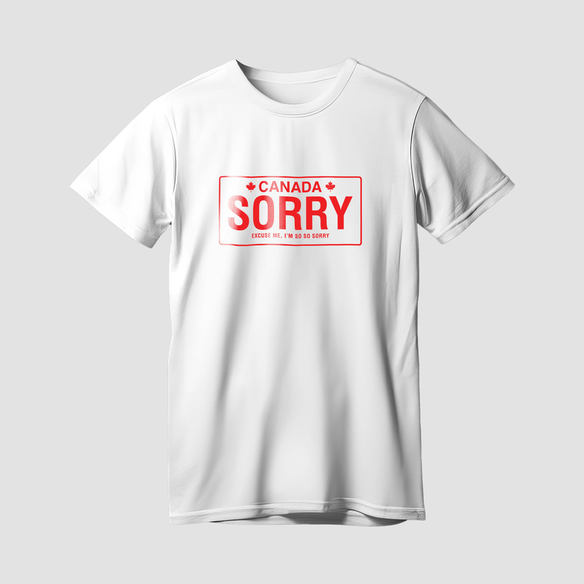 Sorry Canada Premium White Shirt